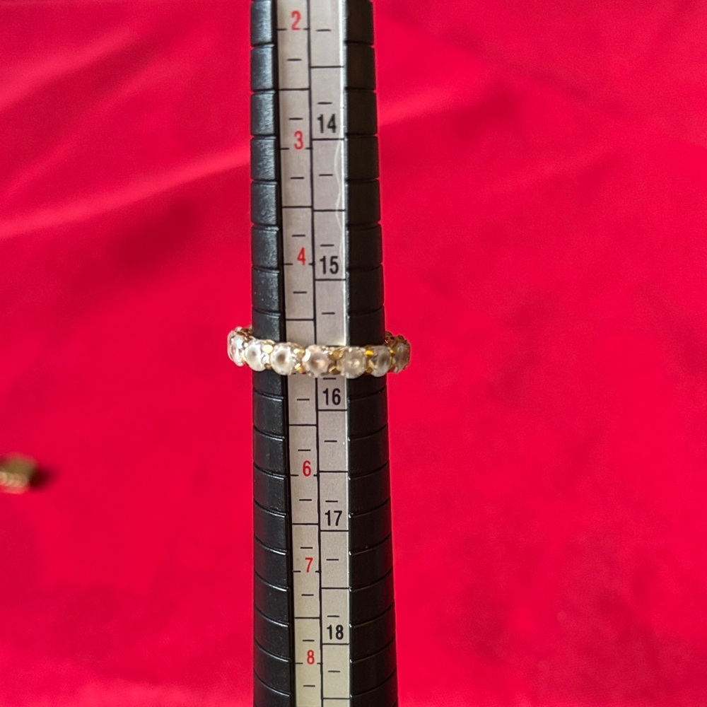Gold Tennis Bracelet and Ring Set - Women Jewelry - Picture 6 of 7